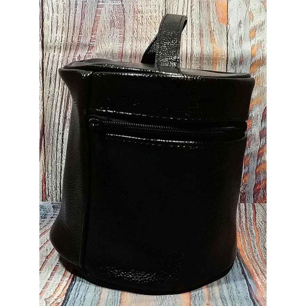 Clueless x Revolution Makeup London Black Faux Leather Vanity Cosmetic Bag Case